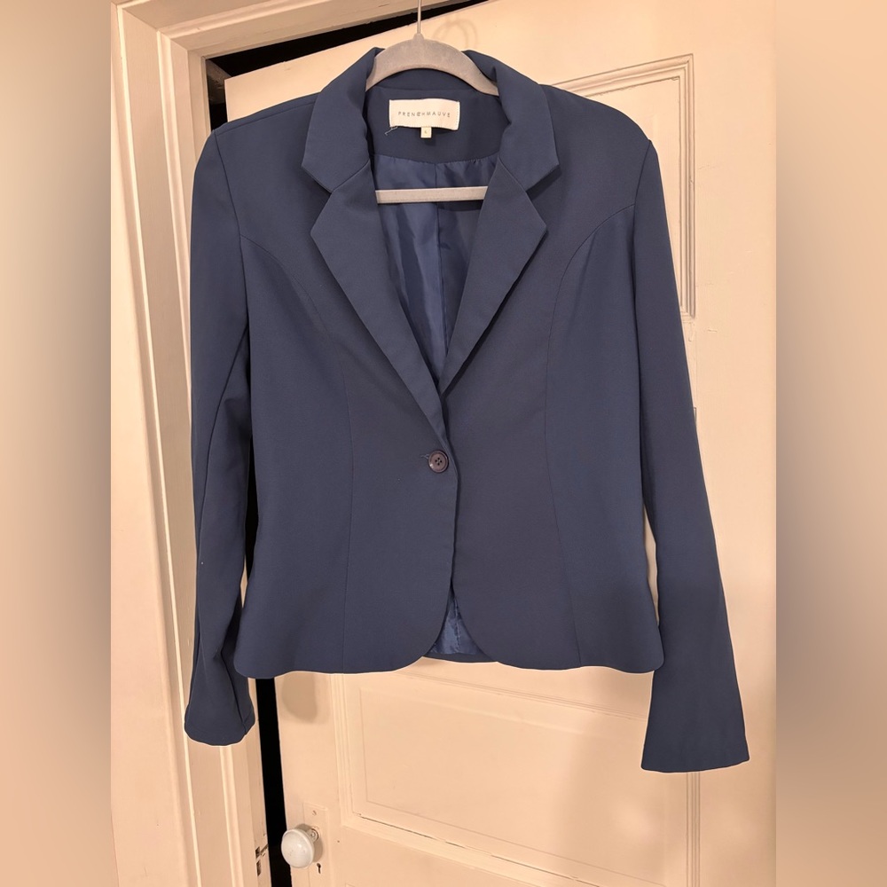 French Mauve Women's Blue Blazer